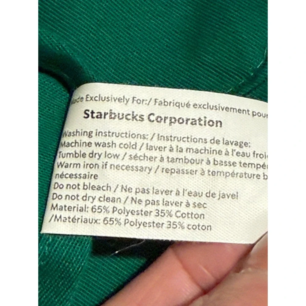 Starbucks Barista Apron Green Embroidered Siren Logo Uniform 11010737 Pockets
